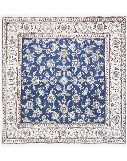 Tappeto Nain Kashmar Persia blu 198x202