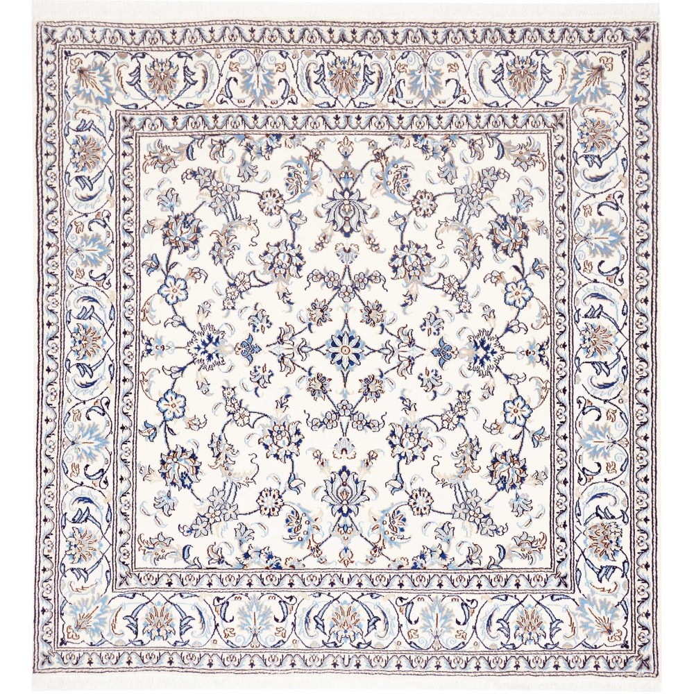 Tappeto Nain Kashmar Persia beige grigio 198x208