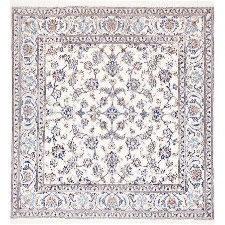Tappeto Nain Kashmar Persia beige grigio 198x208