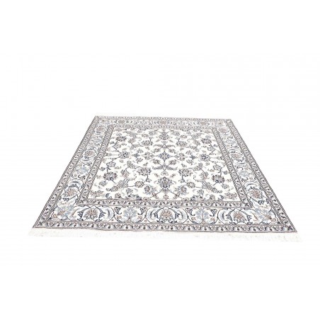 Tappeto Nain Kashmar Persia beige grigio 198x208