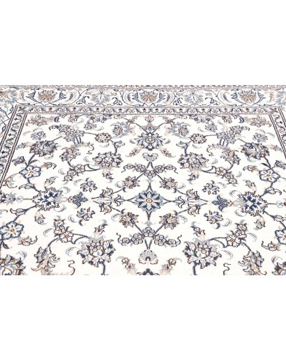 Tappeto Nain Kashmar Persia beige grigio 198x208