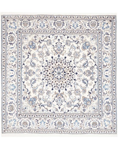 Tappeto Nain Kashmar Persia beige grigio 203x205