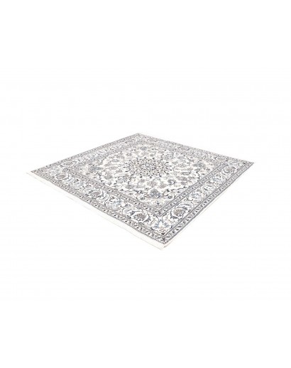 Tappeto Nain Kashmar Persia beige grigio 203x205