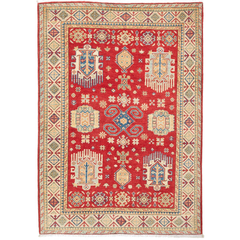 Tappeto Kazak Pakistan marrone azzurro 121x170 Tappeto Kazak Pakistan marrone azzurro 121x170