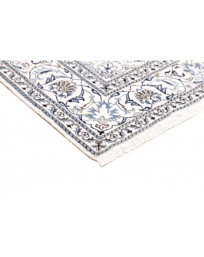 Tappeto Nain Kashmar Persia beige grigio 203x205