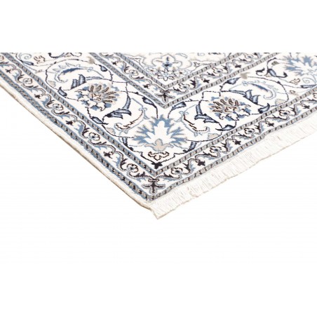 Tappeto Nain Kashmar Persia beige grigio 203x205