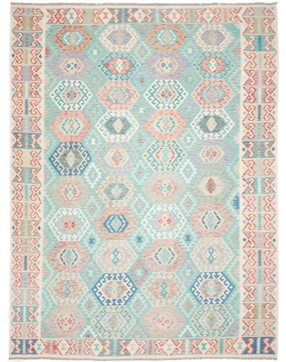 Tappeto Kilim Afghanistan bianco 303x398