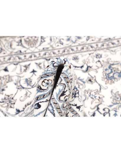 Tappeto Nain Kashmar Persia beige grigio 203x205