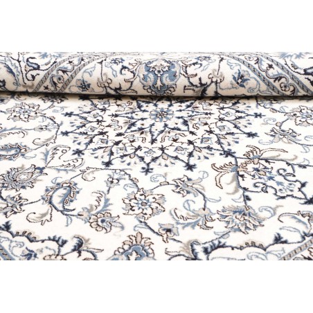 Tappeto Nain Kashmar Persia beige grigio 203x205