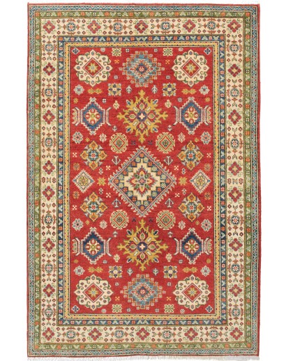 Tappeto Kazak Pakistan marrone bianco 122x184
