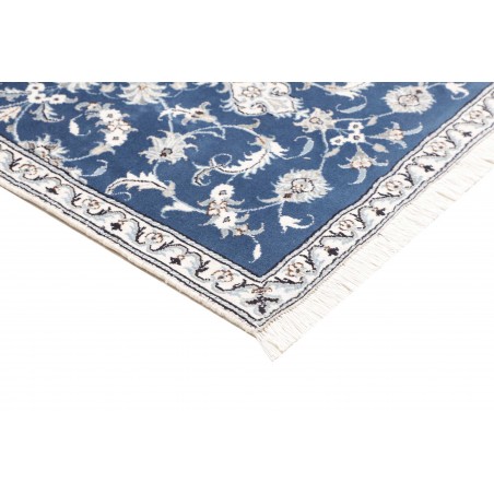 Tappeto Nain Kashmar Persia grigio bianco 92x138