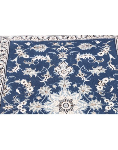Tappeto Nain Kashmar Persia grigio bianco 92x138