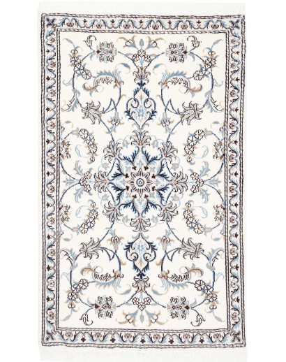 Tappeto Nain Kashmar Persia beige grigio 88x145