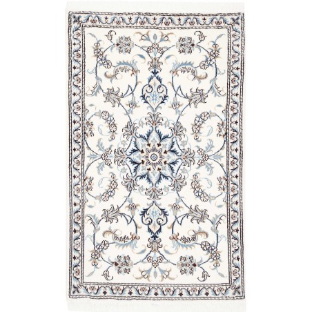 Tappeto Nain Kashmar Persia beige grigio 88x145