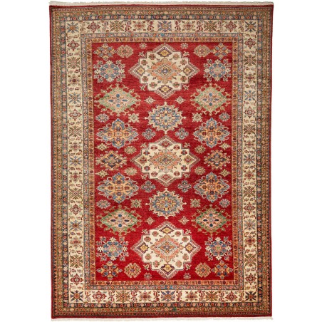 Tappeto Kazak Fine Pakistan marrone giallo 209x290