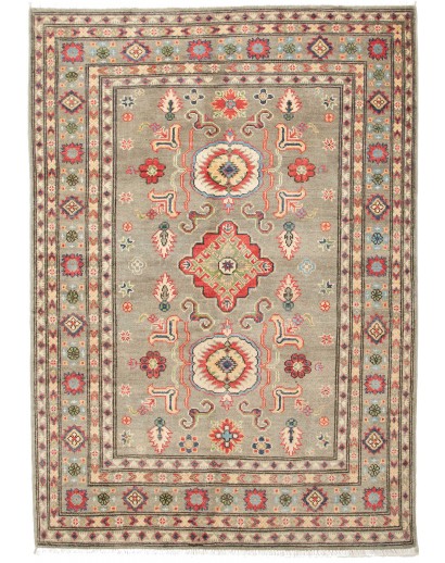Tappeto Kazak Afghanistan marrone verde 128x182