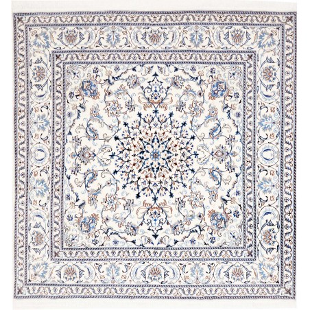 Tappeto Nain Kashmar Persia beige azzurro 200x208