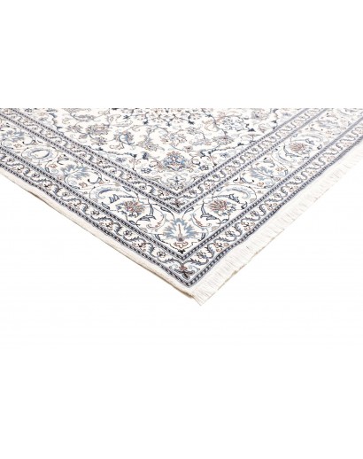 Tappeto Nain Kashmar Persia beige azzurro 200x208