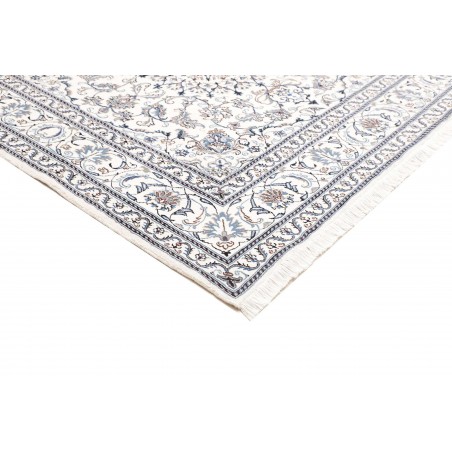 Tappeto Nain Kashmar Persia beige azzurro 200x208