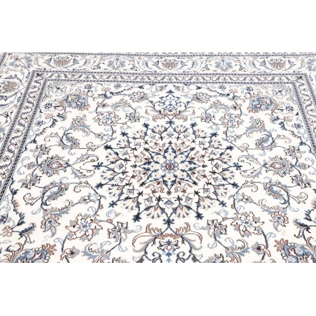 Tappeto Nain Kashmar Persia beige azzurro 200x208