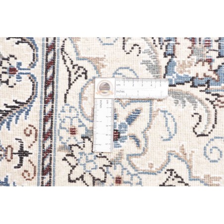 Tappeto Nain Kashmar Persia beige azzurro 200x208