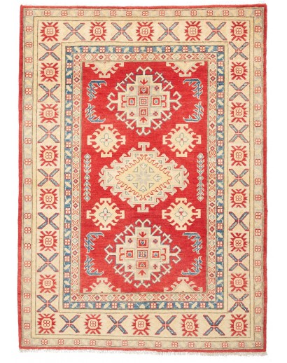 Tappeto Kazak Pakistan giallo rosso 130x181