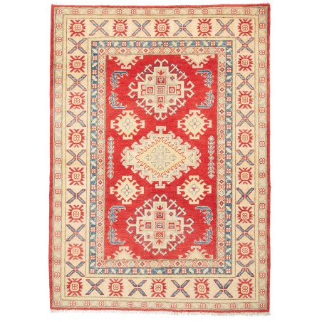 Tappeto Kazak Pakistan giallo rosso 130x181