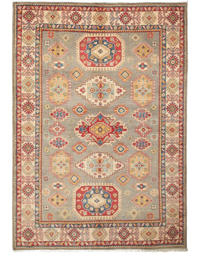 Tappeto Kazak Afghanistan marrone grigio 172x244