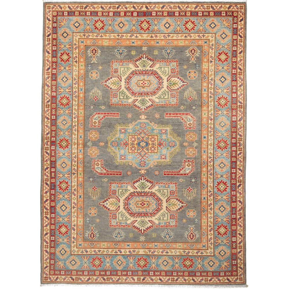 Tappeto Kazak Afghanistan marrone bianco 172x238 Tappeto Kazak Afghanistan marrone bianco 172x238
