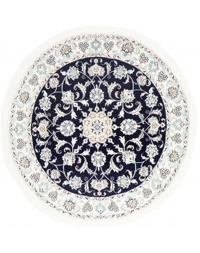 Tappeto Nain Kashmar Persia grigio 150x152