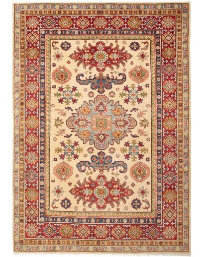 Tappeto Kazak Pakistan marrone grigio 147x211