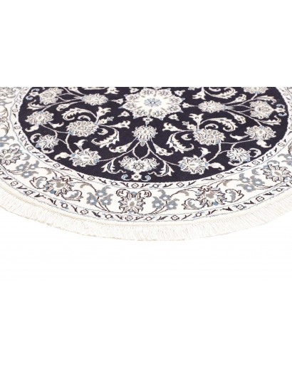 Tappeto Nain Kashmar Persia bianco grigio 144x150