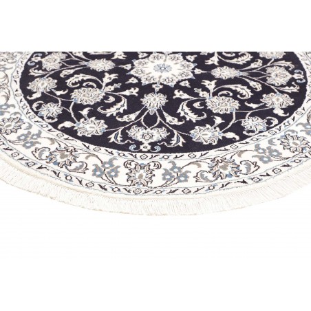 Tappeto Nain Kashmar Persia bianco grigio 144x150