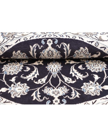 Tappeto Nain Kashmar Persia bianco grigio 144x150