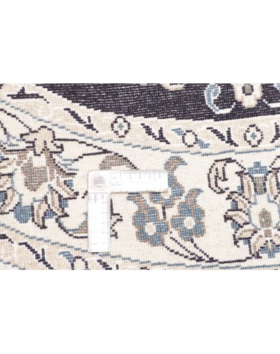 Tappeto Nain Kashmar Persia bianco grigio 144x150