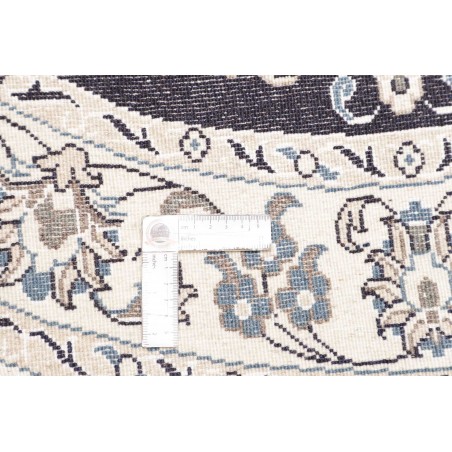 Tappeto Nain Kashmar Persia bianco grigio 144x150