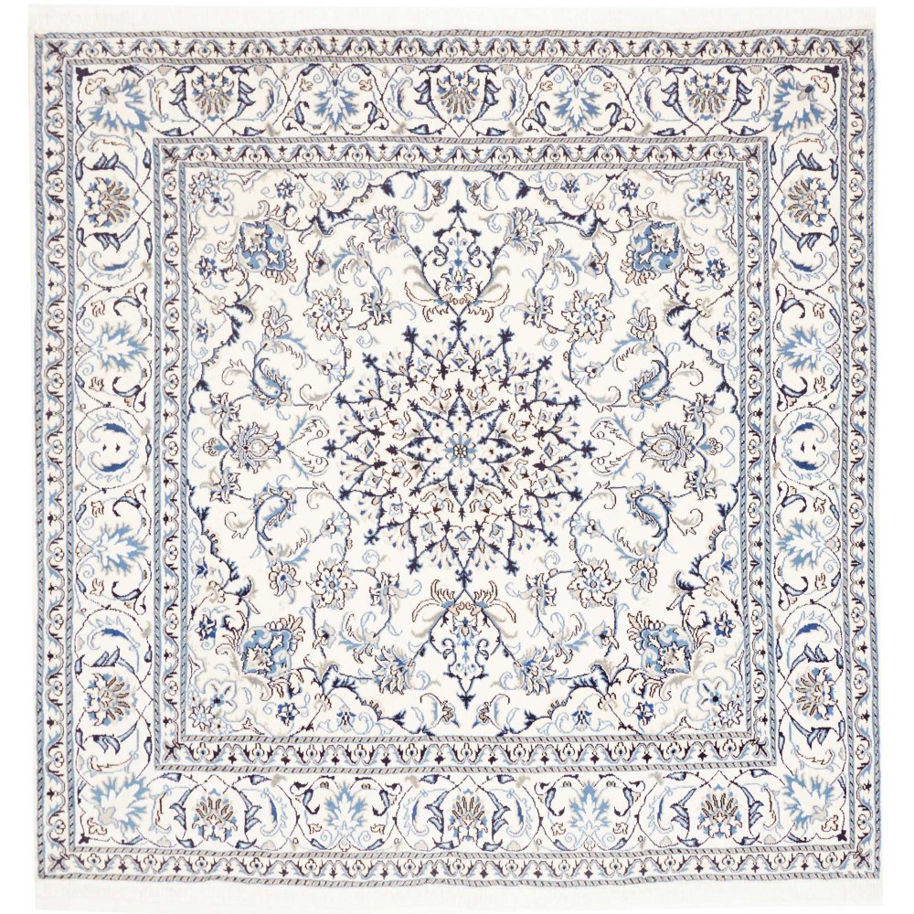 Tappeto Nain Kashmar Persia beige grigio 202x210