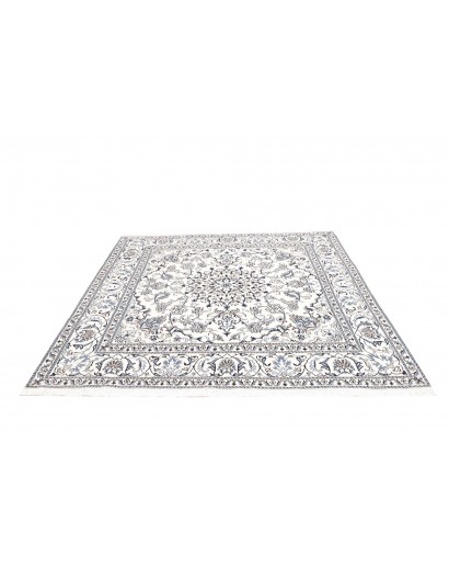 Tappeto Nain Kashmar Persia beige grigio 202x210