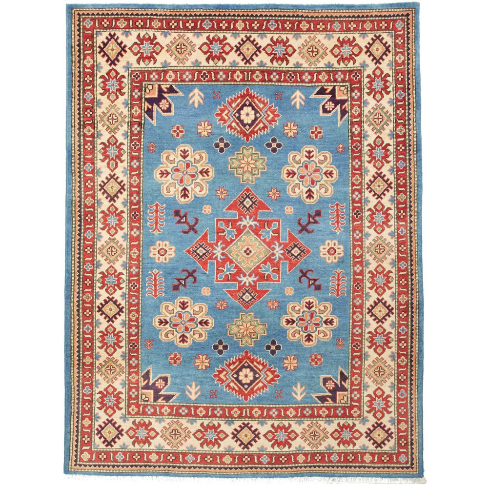 Tappeto Kazak Pakistan azzurro blu 149x197 Tappeto Kazak Pakistan azzurro blu 149x197