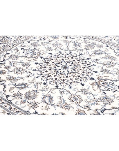 Tappeto Nain Kashmar Persia beige grigio 202x210