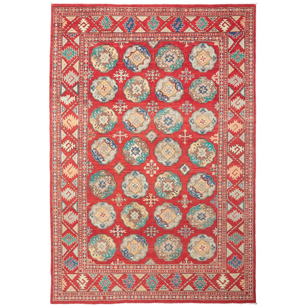 Tappeto Zigler Pakistan rosso azzurro 201x293 Tappeto Zigler Pakistan rosso azzurro 201x293