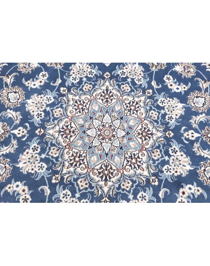 Tappeto Nain Kashmar Persia blu 200x203