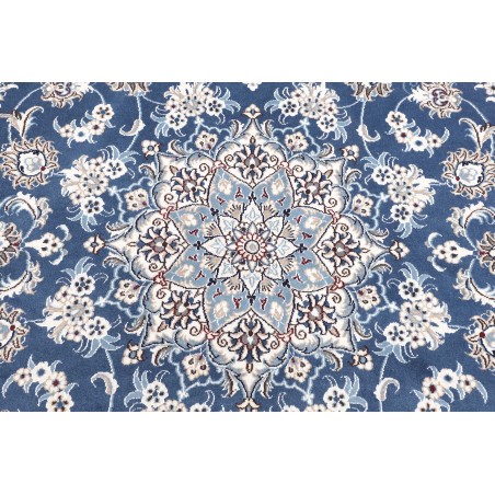 Tappeto Nain Kashmar Persia blu 200x203