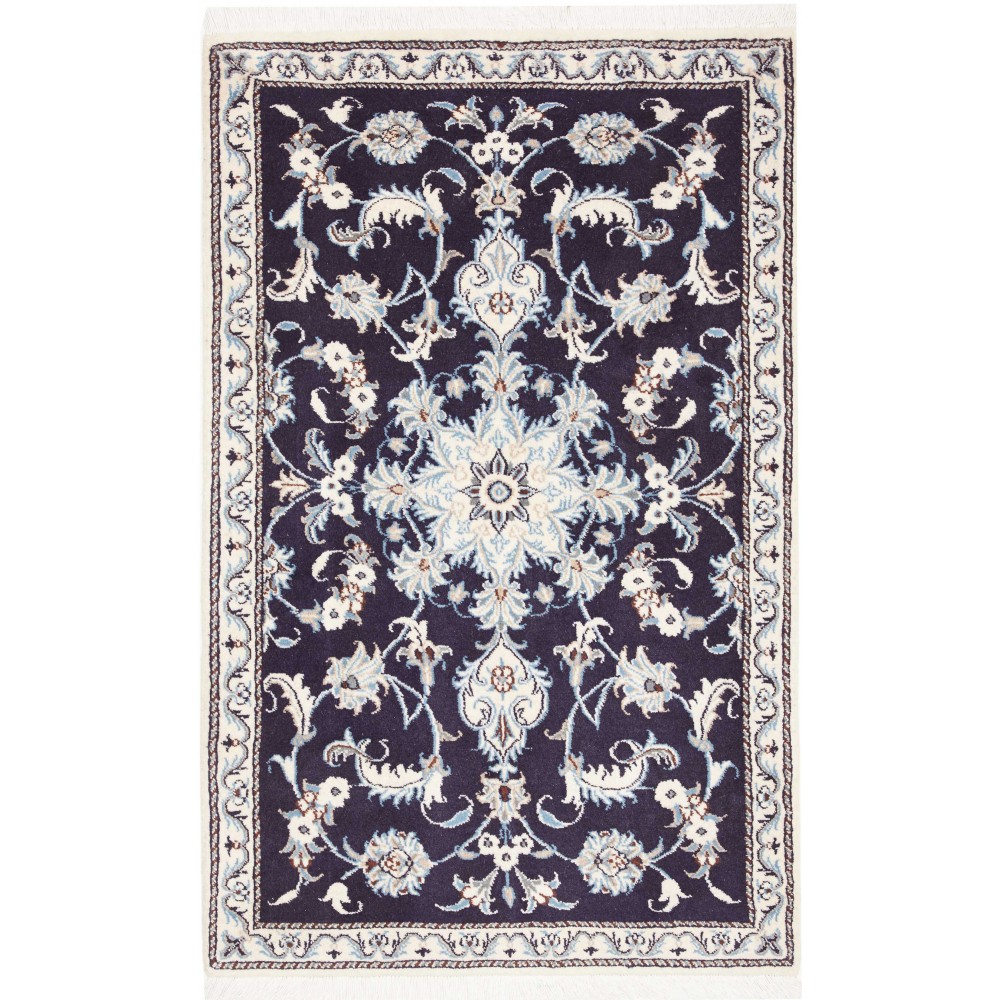 Tappeto Nain Kashmar Persia grigio 90x132