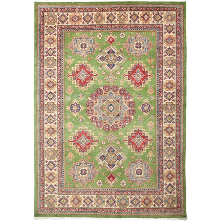 Tappeto Kazak Pakistan marrone bianco 202x285