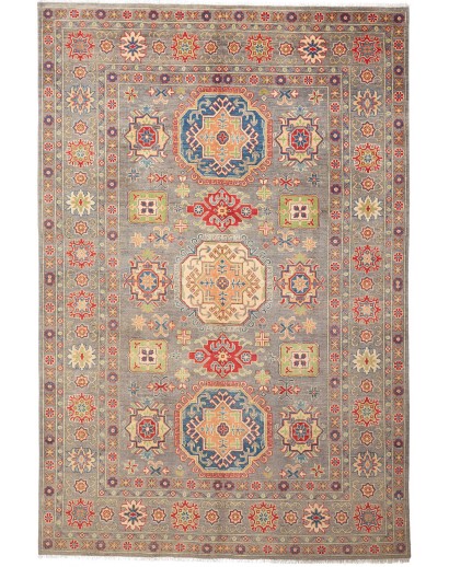 Tappeto Kazak Afghanistan marrone 198x296