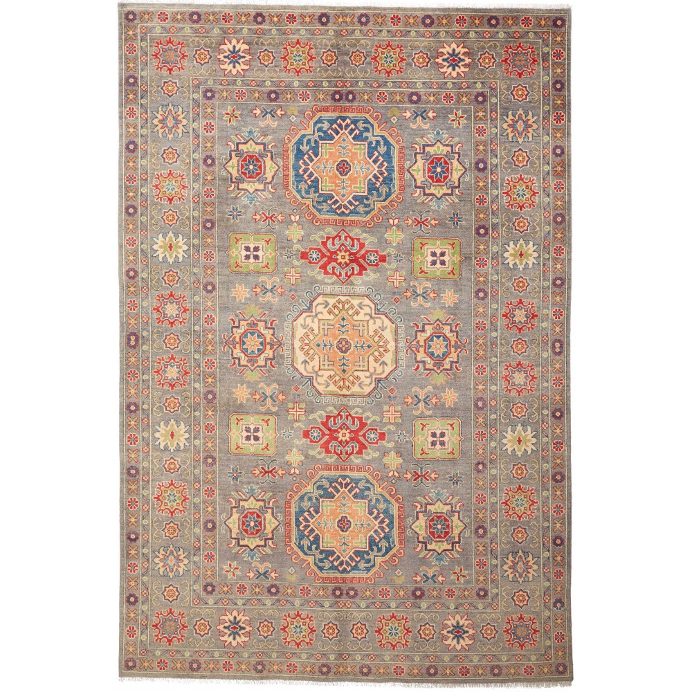 Tappeto Kazak Afghanistan marrone 198x296 Tappeto Kazak Afghanistan marrone 198x296