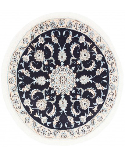 Tappeto Nain Kashmar Persia bianco grigio 100x107