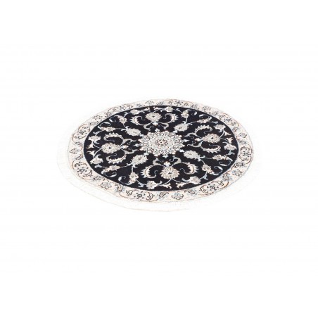 Tappeto Nain Kashmar Persia bianco grigio 100x107