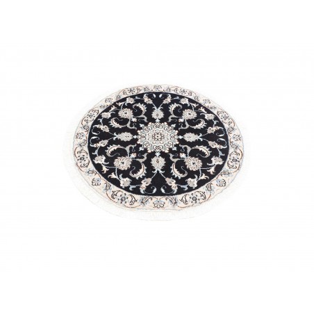 Tappeto Nain Kashmar Persia bianco grigio 100x107